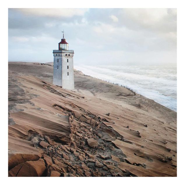 Glass prints landscape Lighthouse In Denmark