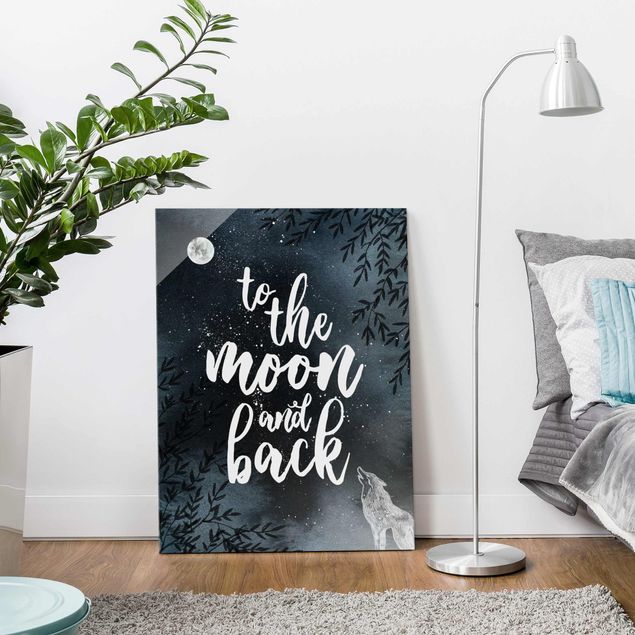 Prints quotes Love You To The Moon And Back