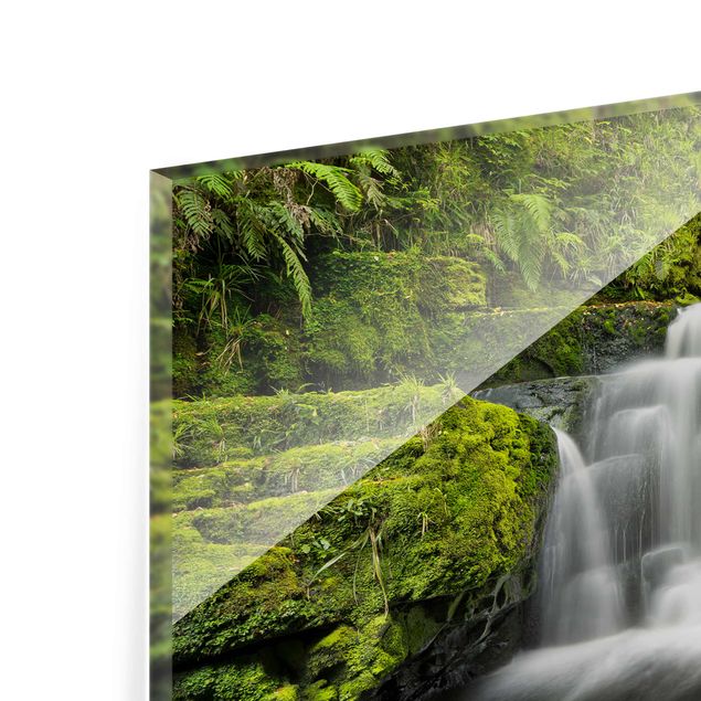 Prints green Lower Mclean Falls In New Zealand
