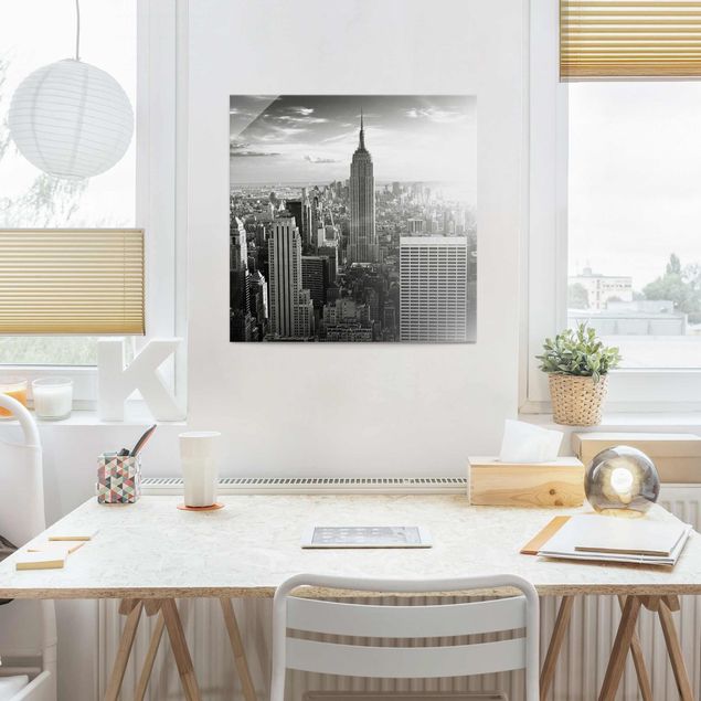 New York skyline print Manhattan Skyline