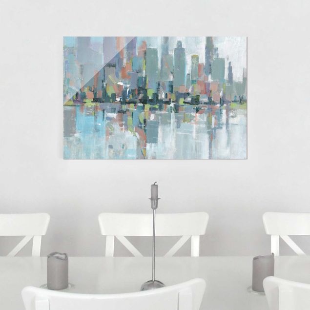 Glass prints architecture and skylines Metro City I