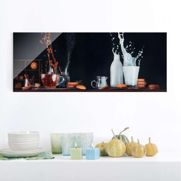 Contemporary art prints Milk And Tea Composition