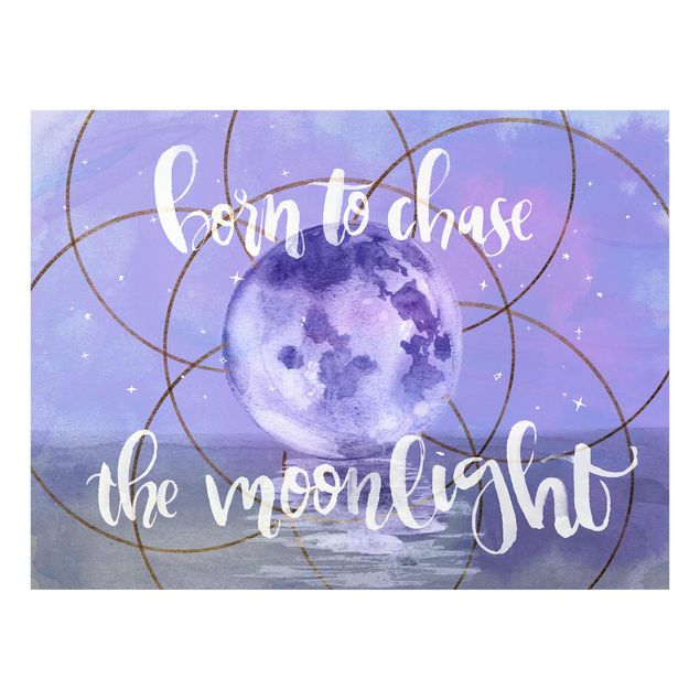 Wall art purple Moon Child - Moonlight