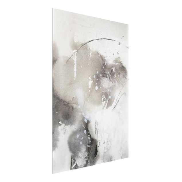 Abstract glass wall art Mystical Objects I