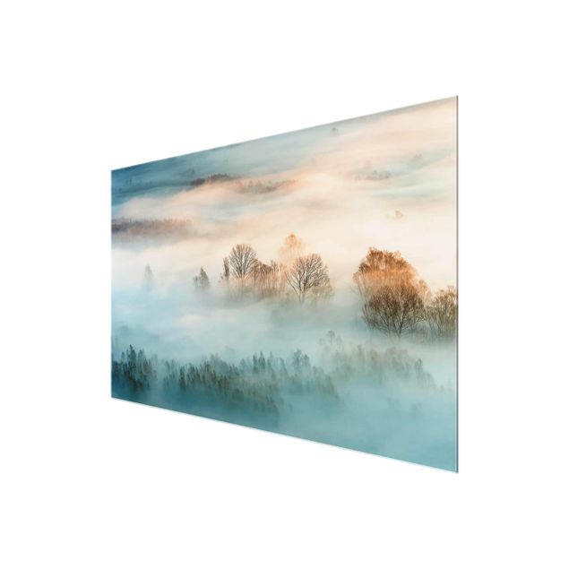 Modern art prints Fog At Sunrise