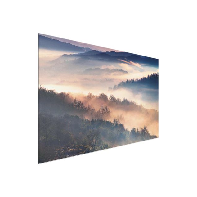 Landscape canvas prints Fog At Sunset