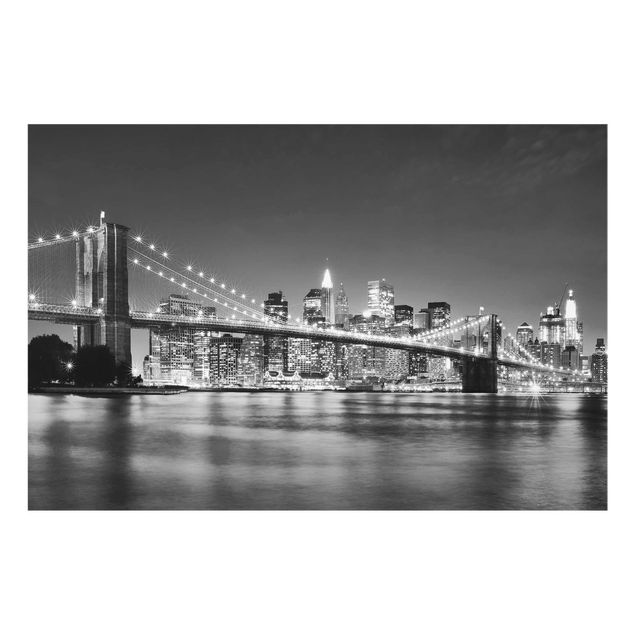 Contemporary art prints Nighttime Manhattan Bridge II