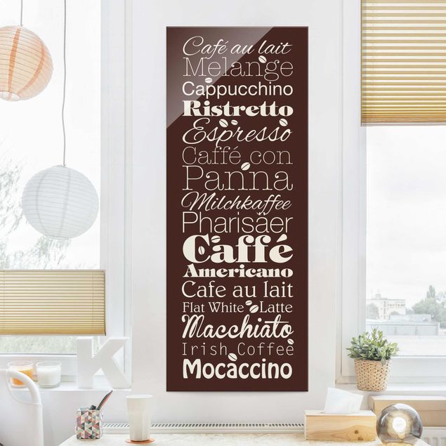 Quote wall art No.EV64 Coffees Brown