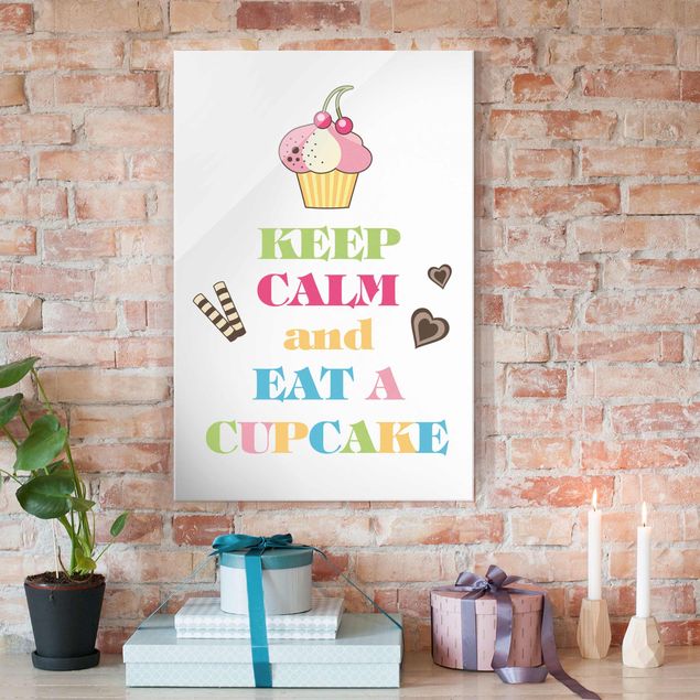 Prints quotes Keep Calm And Eat A Cupcake Bunt