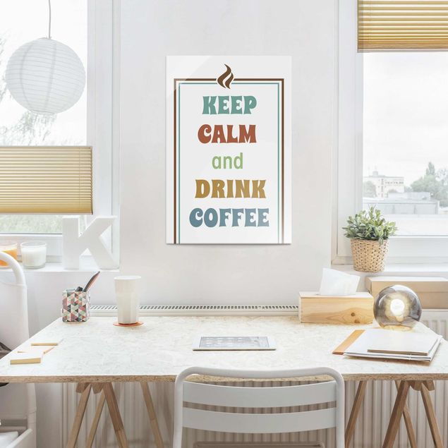 Framed quotes No.RS184 Drink Coffee