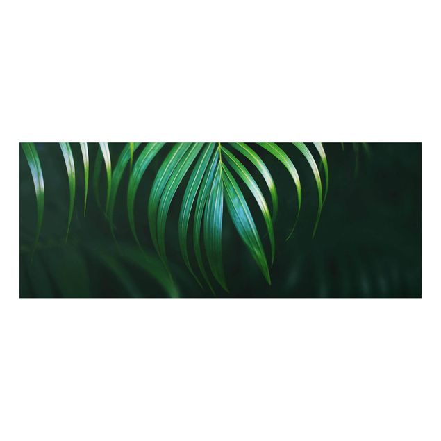 Green art prints Palm Fronds