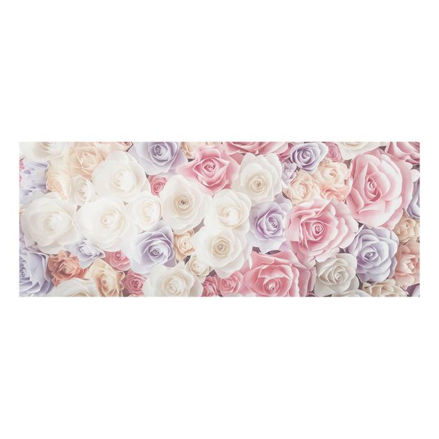 Floral prints Pastel Paper Art Roses