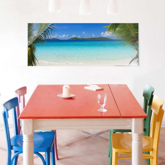 Glass prints the caribbean Perfect Maledives