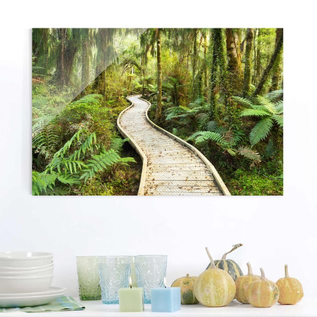 Prints landscape Path In The Jungle
