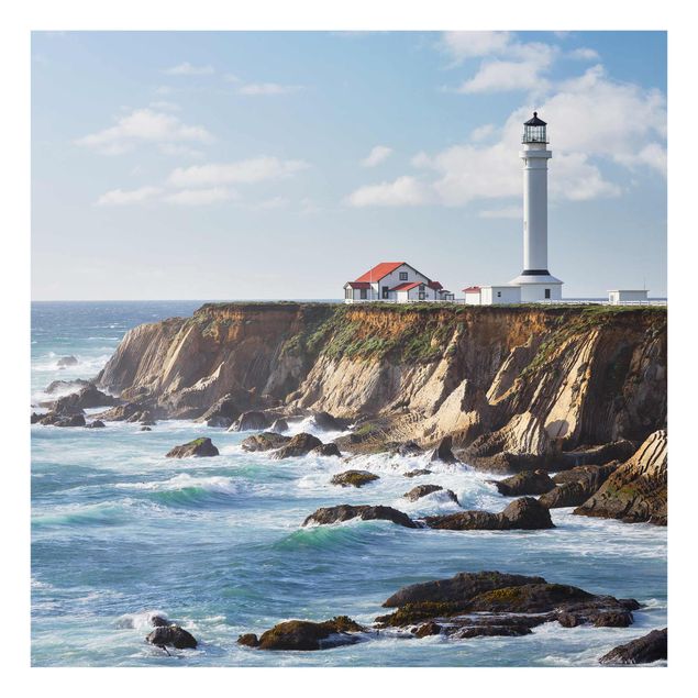 Glass prints landscape Point Arena Lighthouse California