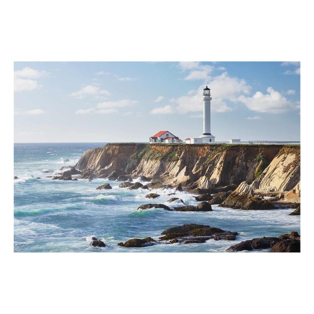 Glass prints landscape Point Arena Lighthouse California