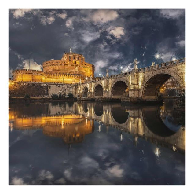 Navy wall art Ponte Sant'Angelo In Rome