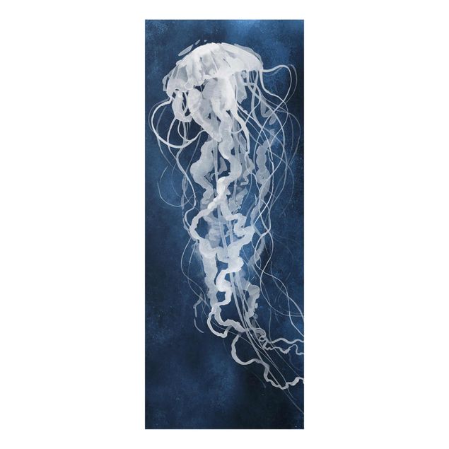 Navy wall art Jellyfish Dance I