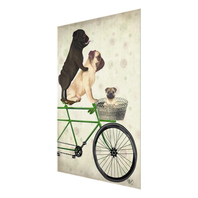 Prints Cycling - Pugs On Bike