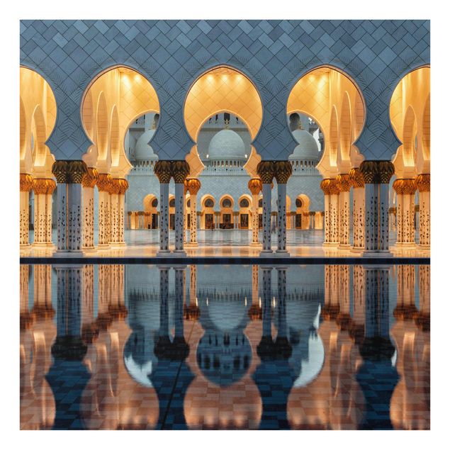 Orange print Reflections In The Mosque