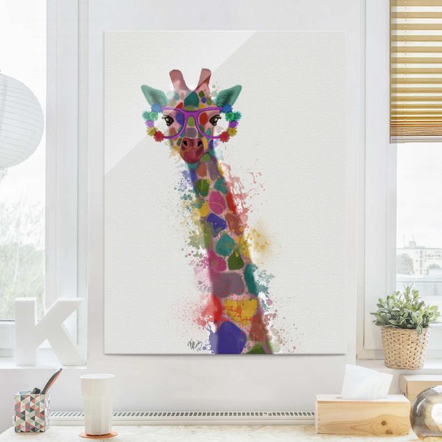 Giraffe print Rainbow Splash Giraffe