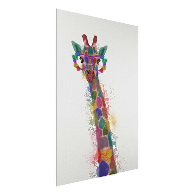 Prints animals Rainbow Splash Giraffe