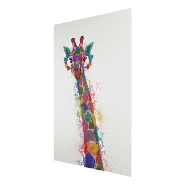 Prints multicoloured Rainbow Splash Giraffe