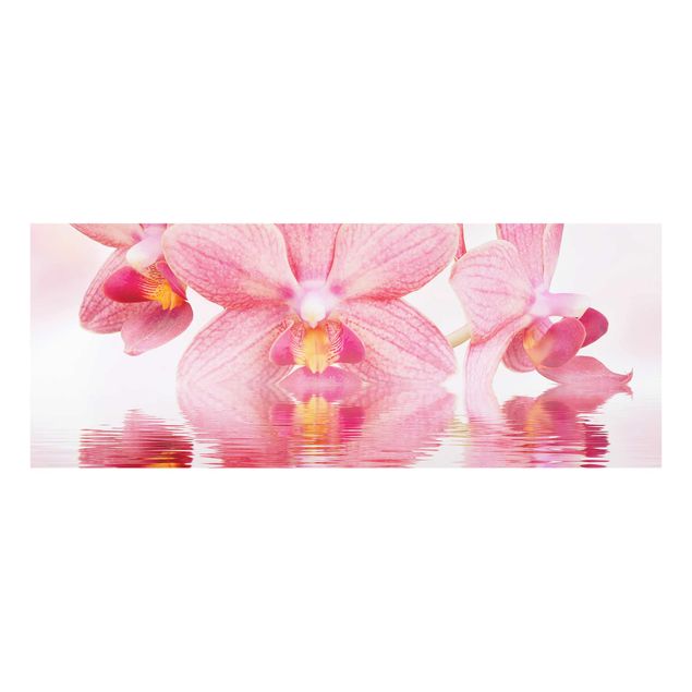Floral canvas Light Pink Orchid On Water
