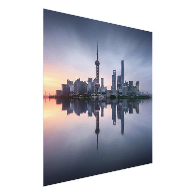 Architectural prints Shanghai Skyline Morning Mood