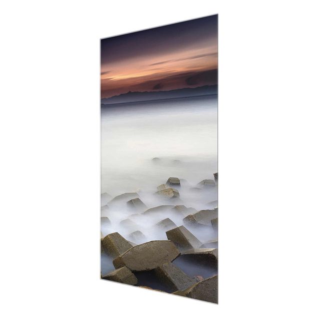 Nature art prints Sunset In The Fog