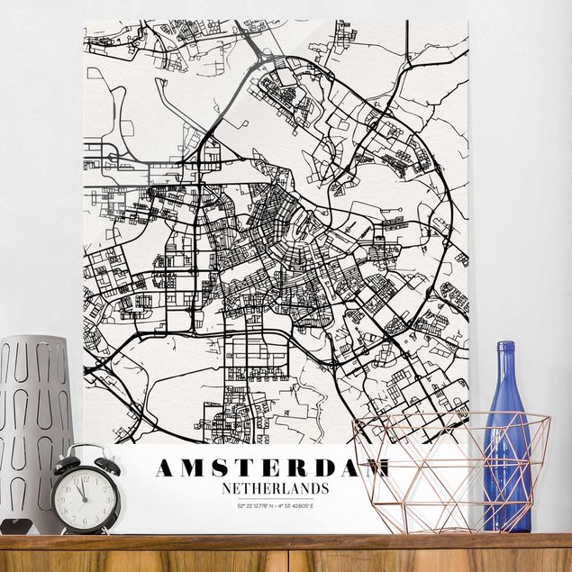 Kitchen Amsterdam City Map - Classic