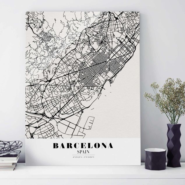Kitchen Barcelona City Map - Classic