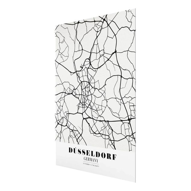 Prints Dusseldorf City Map - Classic