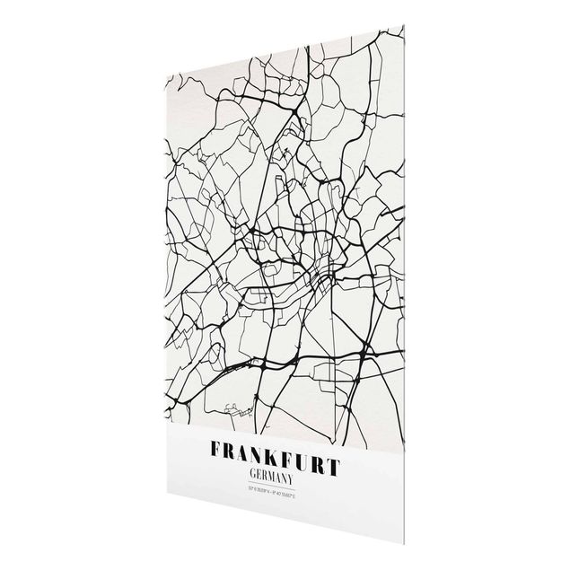 Prints Frankfurt City City Map - Classical