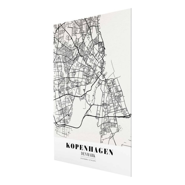 Prints Copenhagen City Map - Classic
