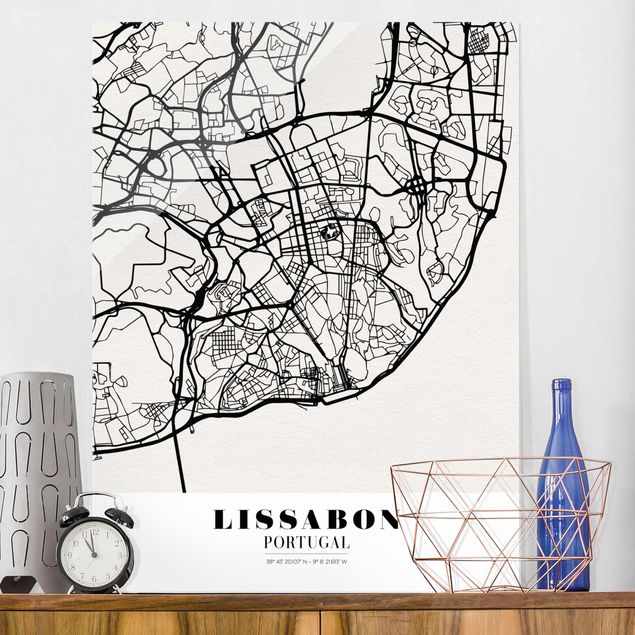Kitchen Lisbon City Map - Classic