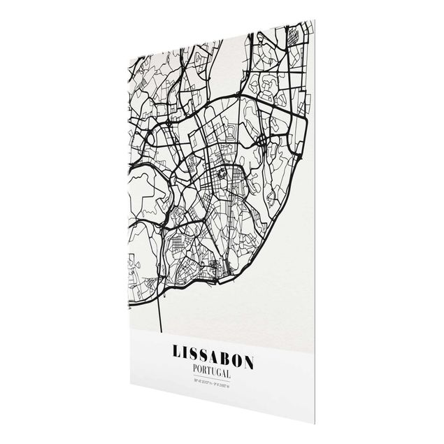 Prints Lisbon City Map - Classic