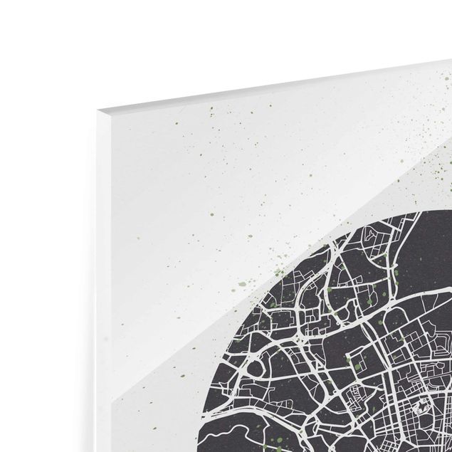 Prints Lisbon City Map - Retro