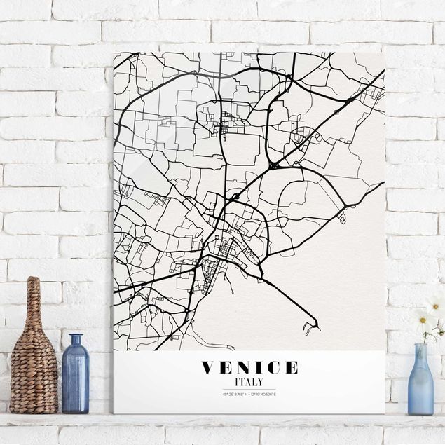 Kitchen Venice City Map - Classic
