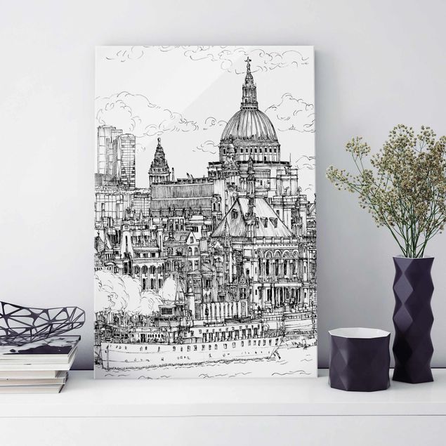 Glass prints architecture and skylines City Study - Dom