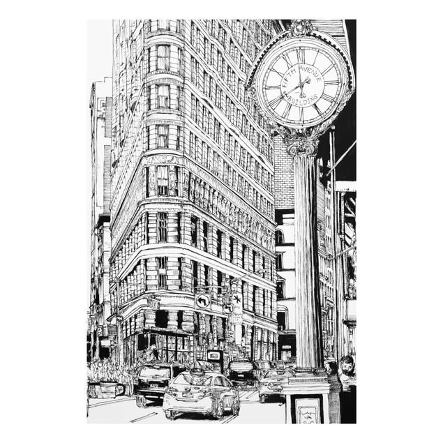 Prints black and white City Study - Flatiron Building