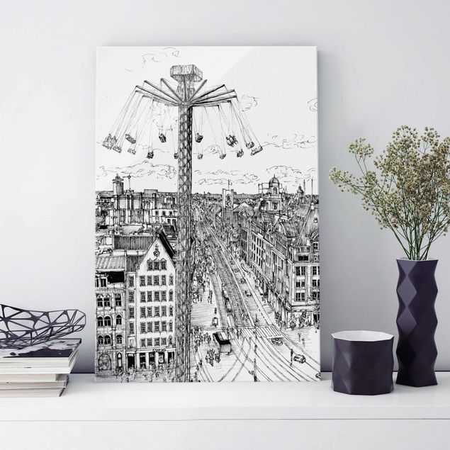 Glass prints architecture and skylines City Study - Whirligig