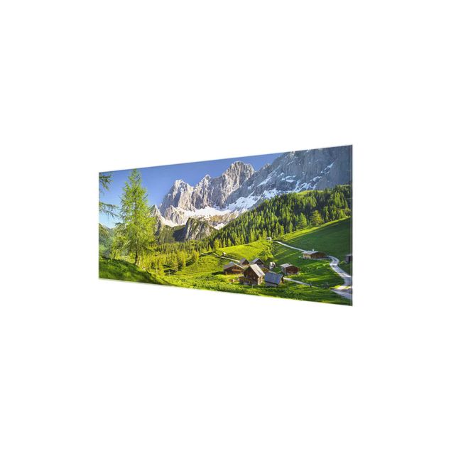 Glass prints landscape Styria Alpine Meadow