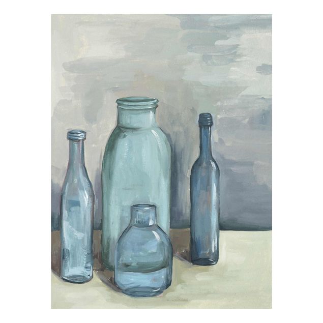 Prints Still Life With Glass Bottles II