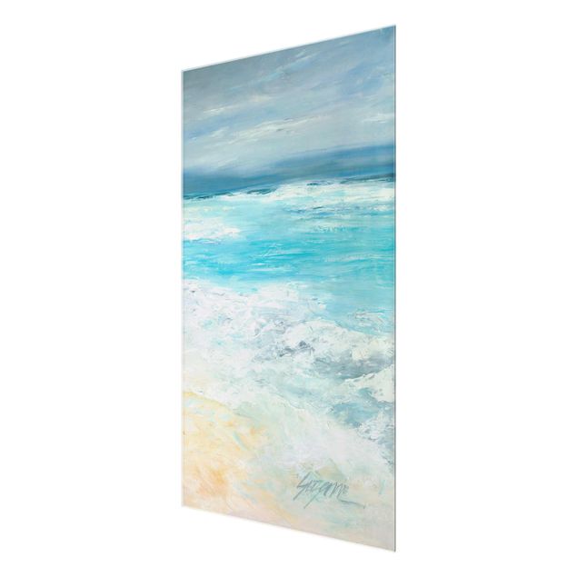 Glass prints beach Storm On The Sea II