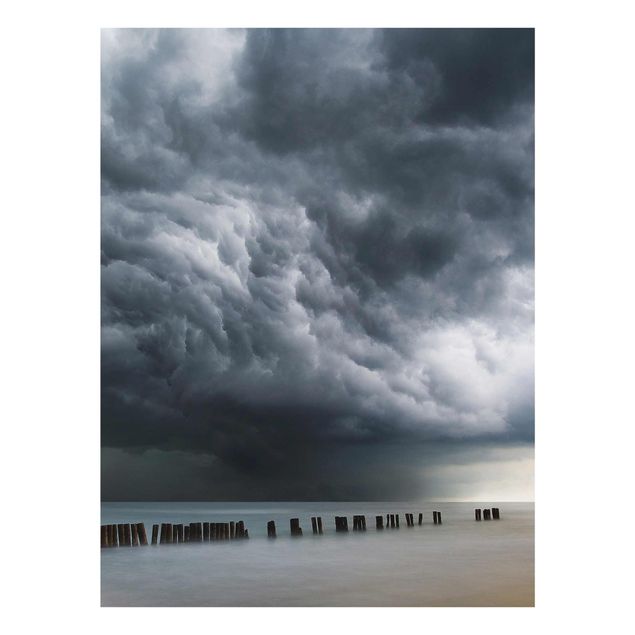 Glass prints landscape Storm Clouds Over The Baltic Sea