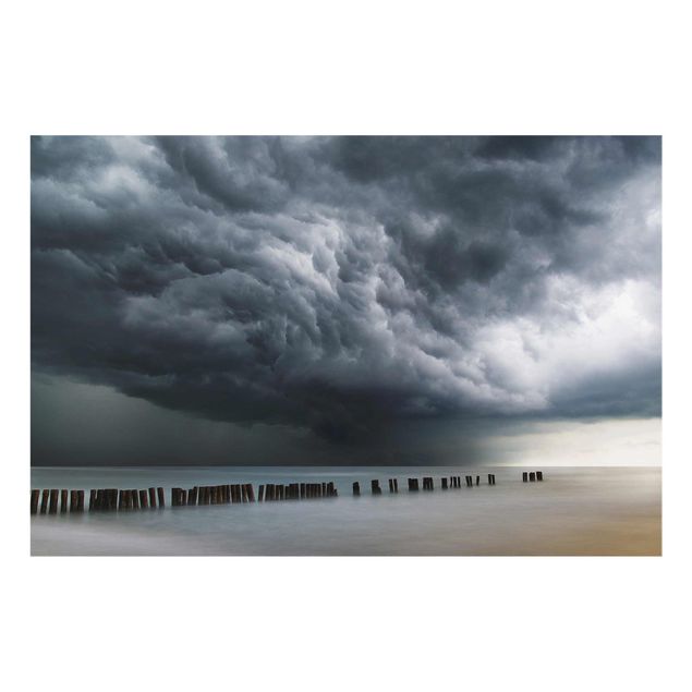 Glass prints landscape Storm Clouds Over The Baltic Sea