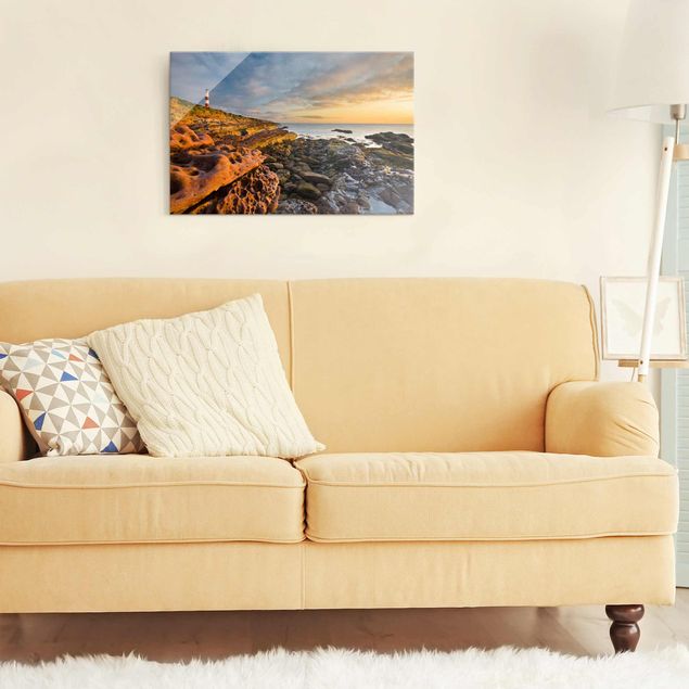 Landscape wall art Tarbat Ness Lighthouse And Sunset At The Ocean