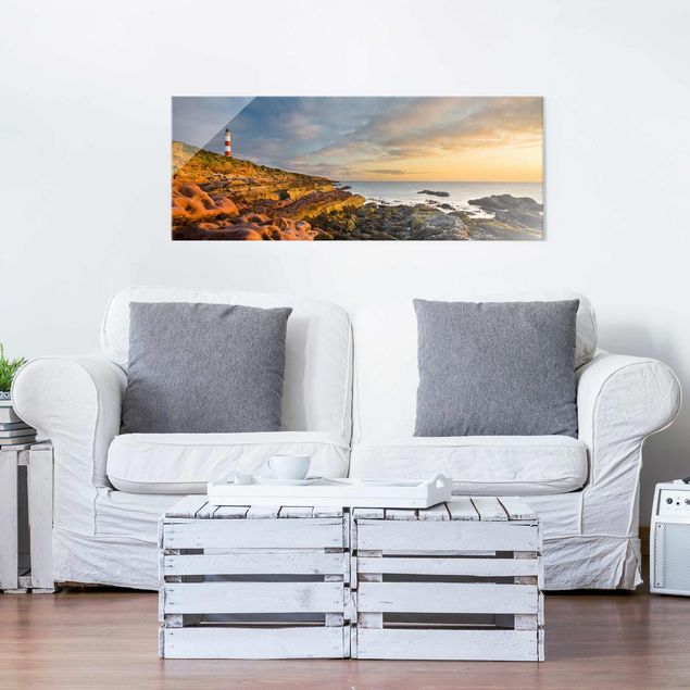 Landscape wall art Tarbat Ness Lighthouse And Sunset At The Ocean
