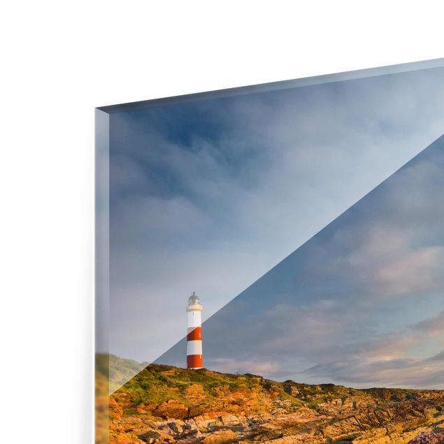 Contemporary art prints Tarbat Ness Lighthouse And Sunset At The Ocean